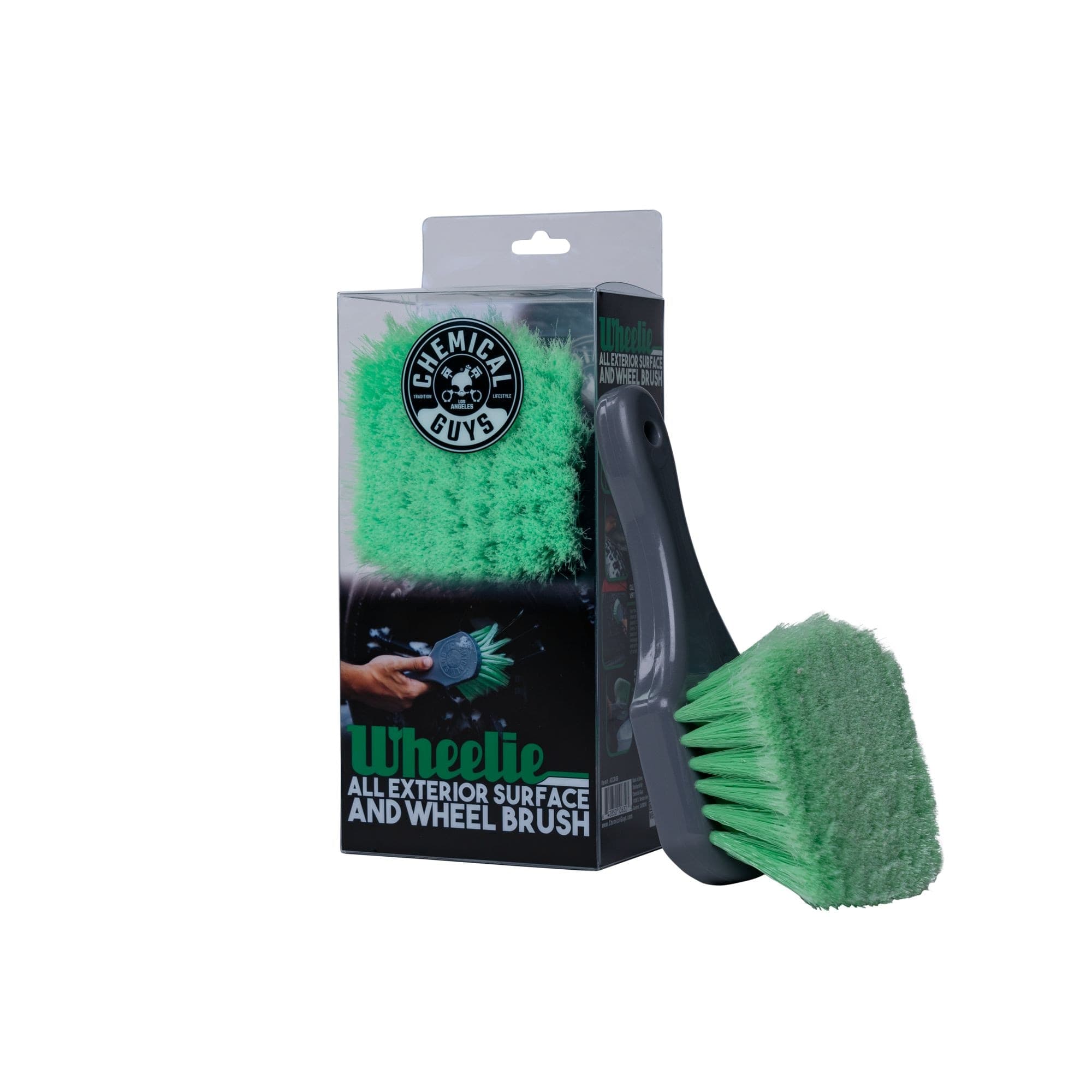Chemical Guys Wheelie Wheel & Tire Brush, Green