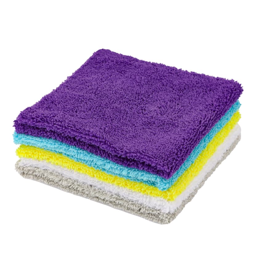 SIMONIZ Microfibre Multi-Purpose Edgeless Towels, 14 x 14-in, Multi-colour, 50-pk