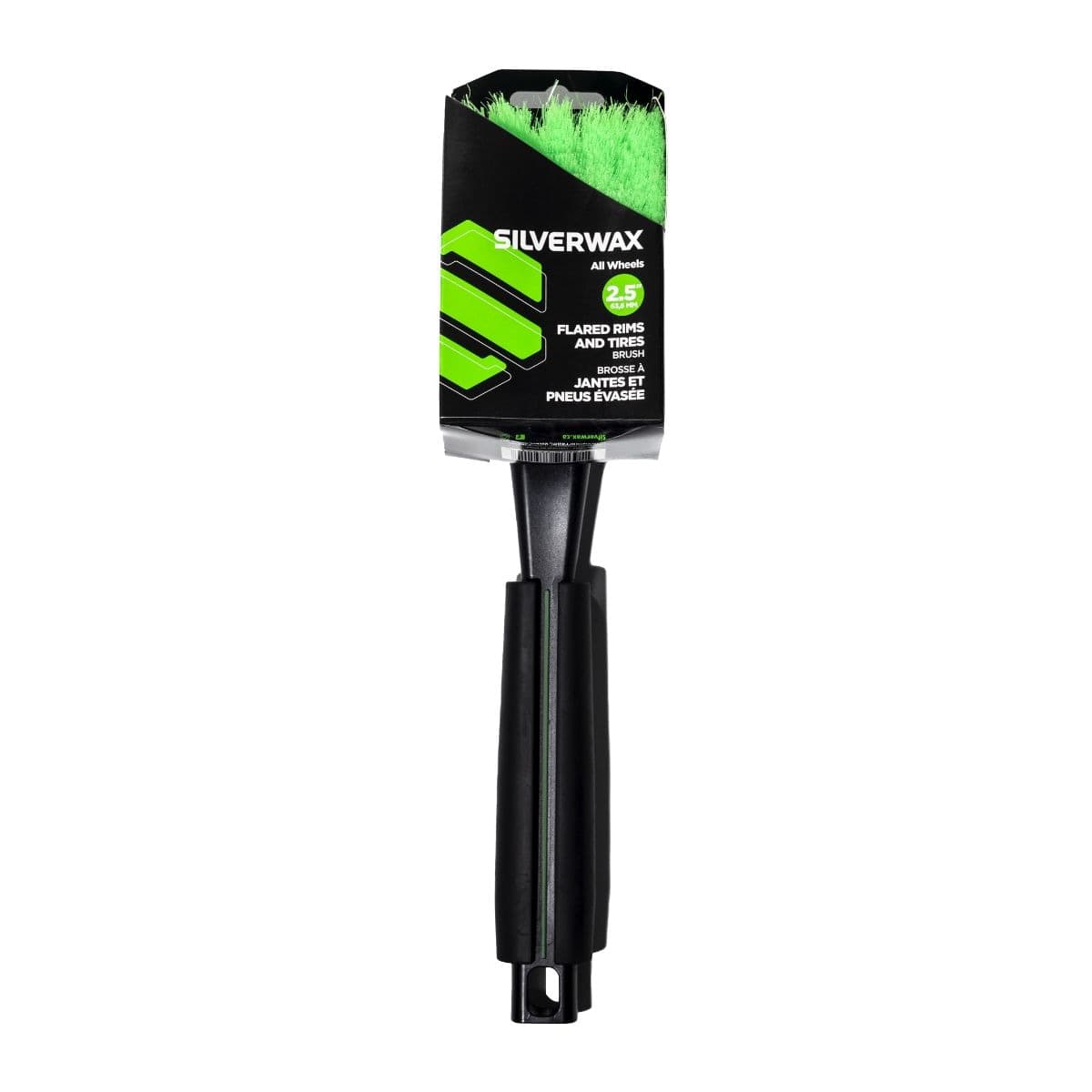 Silverwax Rims & Wheel Brush, Straight Handle, Nylon Bristles