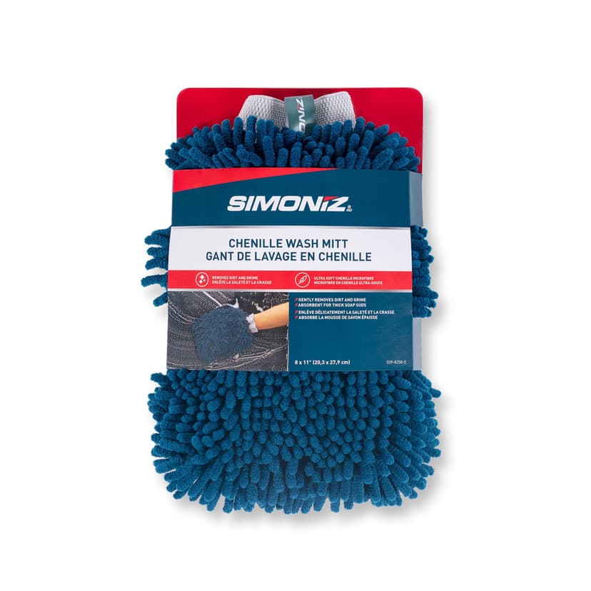 Simoniz Chenille Wash Mitt, 8-in x 11-in