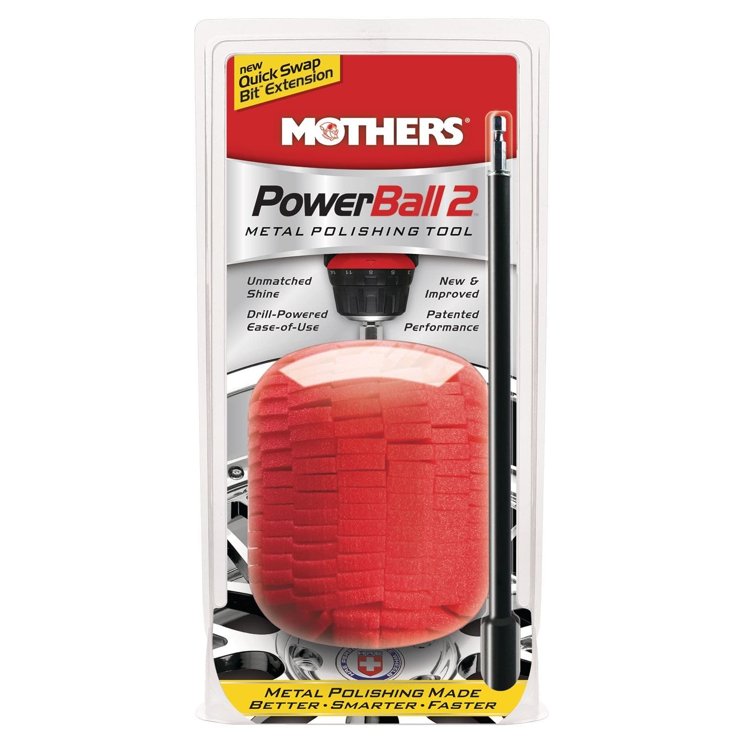Mothers PowerBall 2 Quick Swap Bit Extension Metal Polishing Pad/Tool
