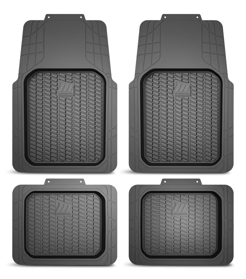 Motomaster Deep Tray Mats, Black, 4-pk