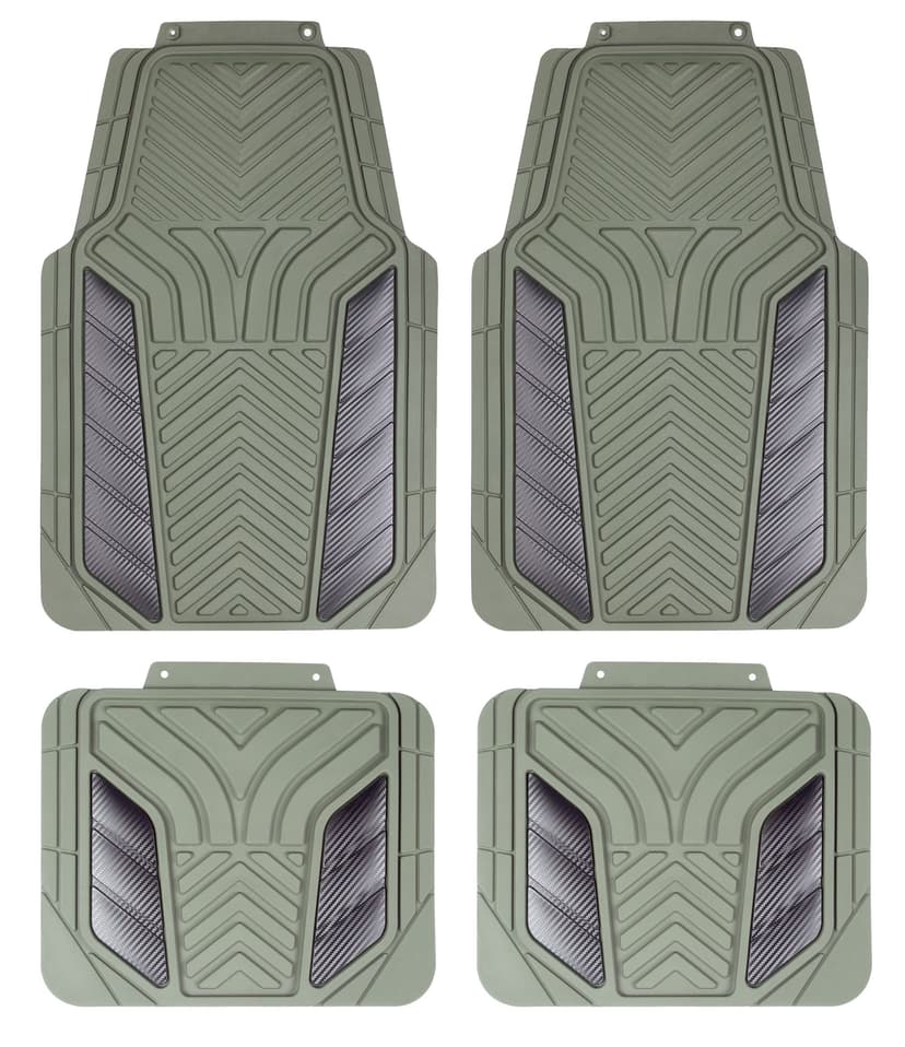 Autotrends Apex Floor Mat, Universal Fit, Assorted Colours, 4-pc