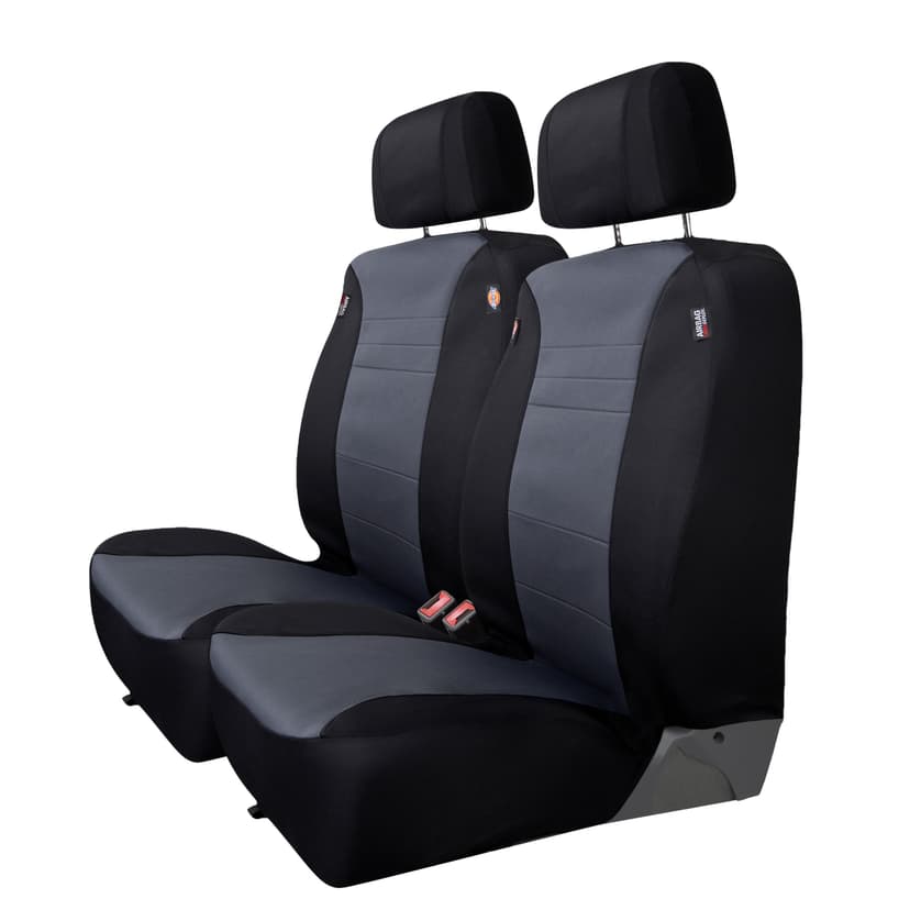 Dickies Aqua Block Water-Resistant Car Seat Cover Set, Black, 2-pk
