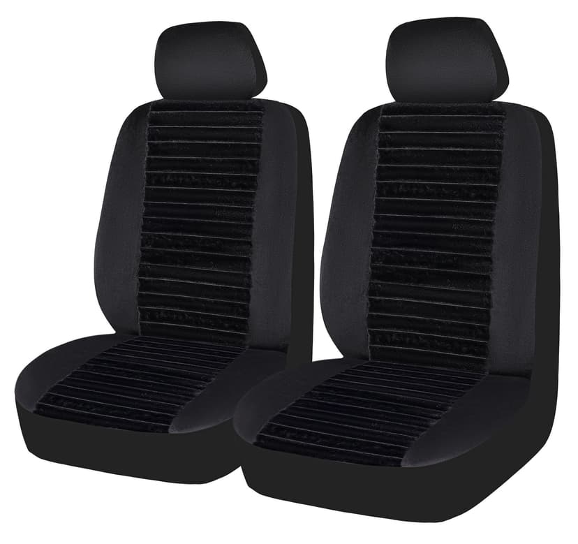 AutoTrends Embossed Faux Fur Car Cover, Universal Fit, 2-pc
