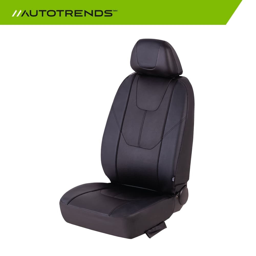 AutoTrends Flex Fit Perforated Leatherette Faux Leather Seat Cover