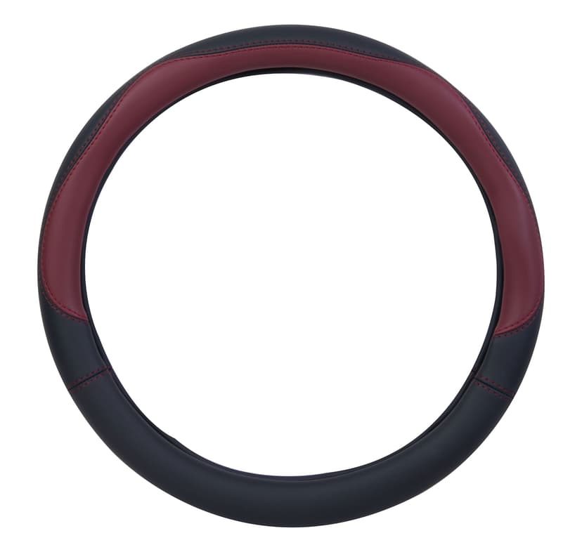 AutoTrends Dark Red Sporty Steering Wheel Cover