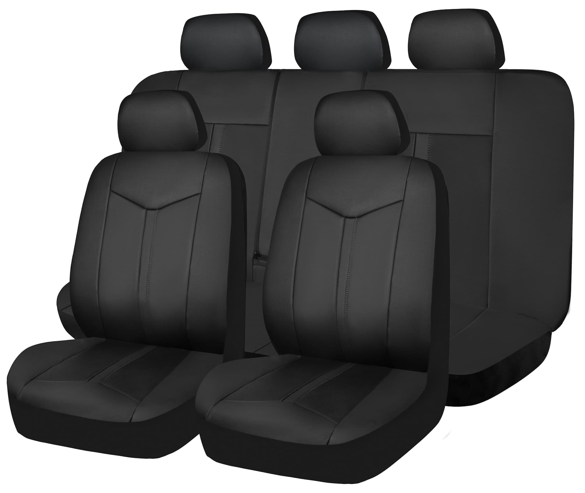 AutoTrends Faux Leather Premium Full PVC Seat Cover Kit