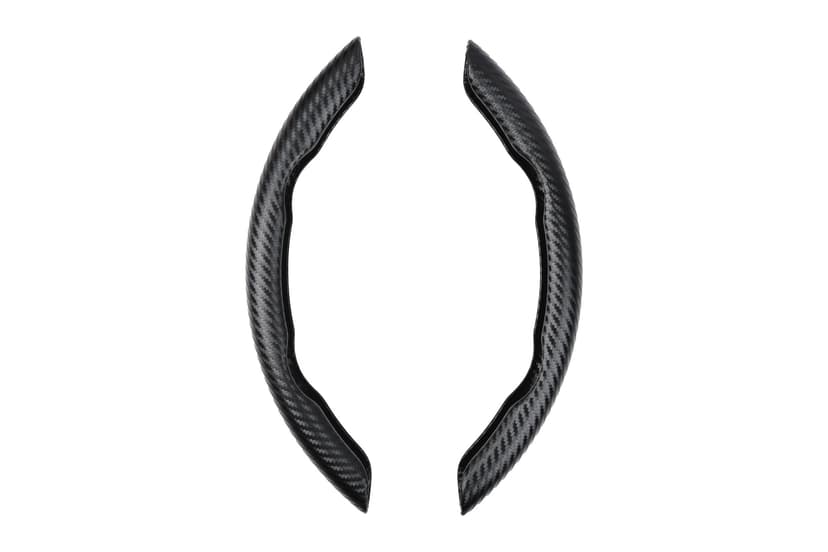 AutoTrends Carbon Fibre Steering Wheel Grip, Black