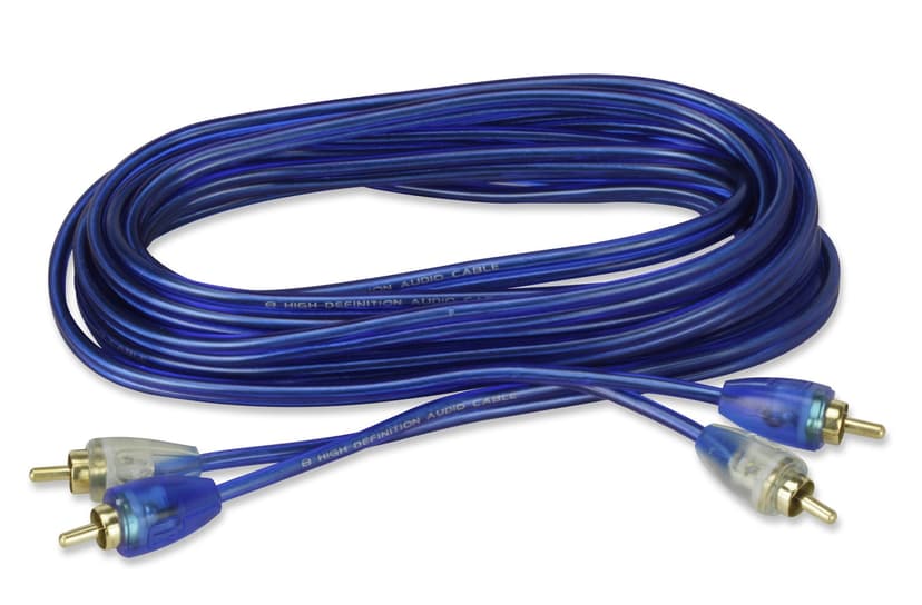 Scosche X2R17 Clear Blue Twisted Pair Audio Cable, 25-ft