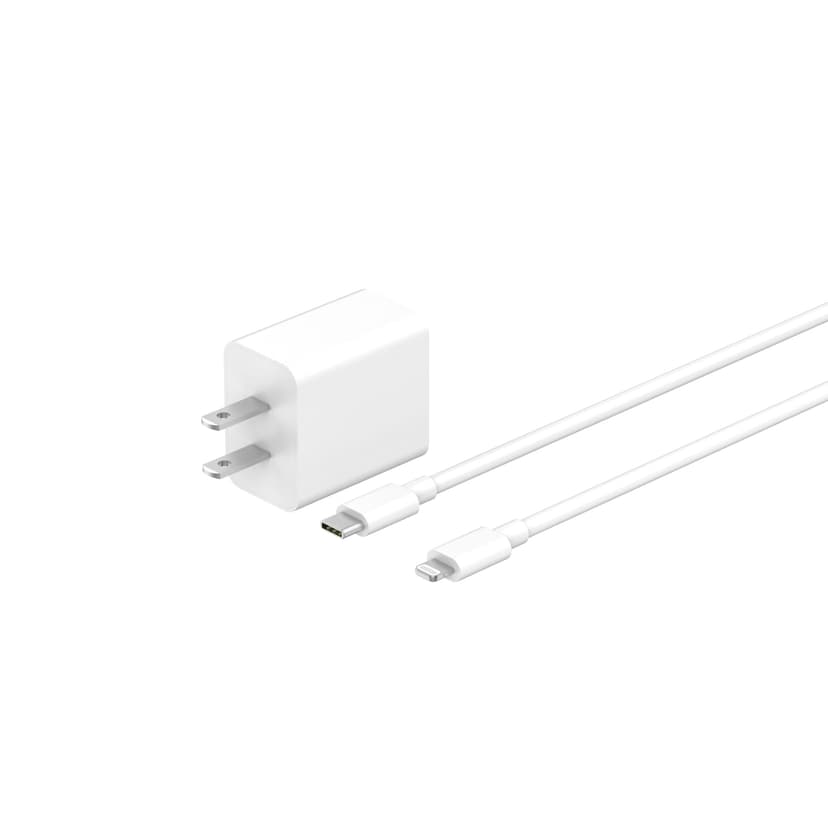 Bluehive 20W Charger & Type-C to Lightning Cable Power Pack, Dust Resistant, White