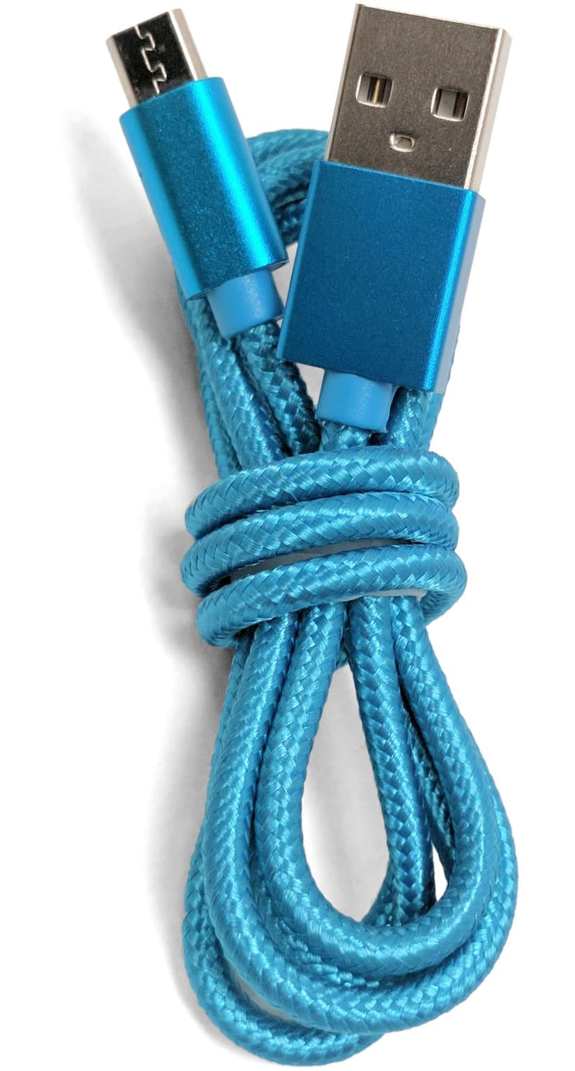 SMART Accessories Metallic Micro USB Charger Cable, for Android Smartphones & More, 3-ft