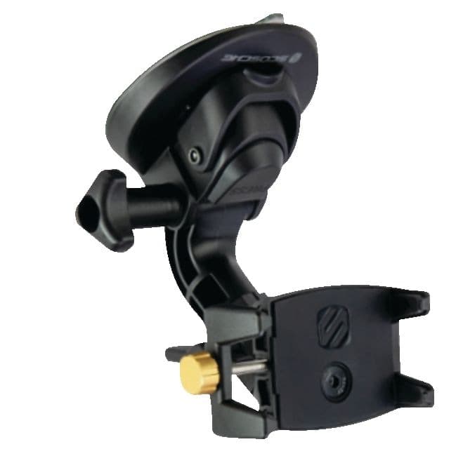 Scosche ProGrip Heavy-Duty Phone Car Mount with 360-Degree Rotation and Suction Cup Base, Black