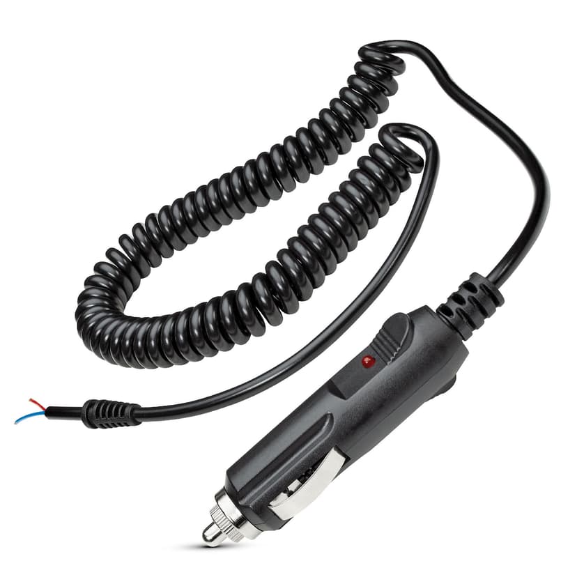 Bluehive 12V Coil Extension Cord, with Cigarette Lighter, 8-ft