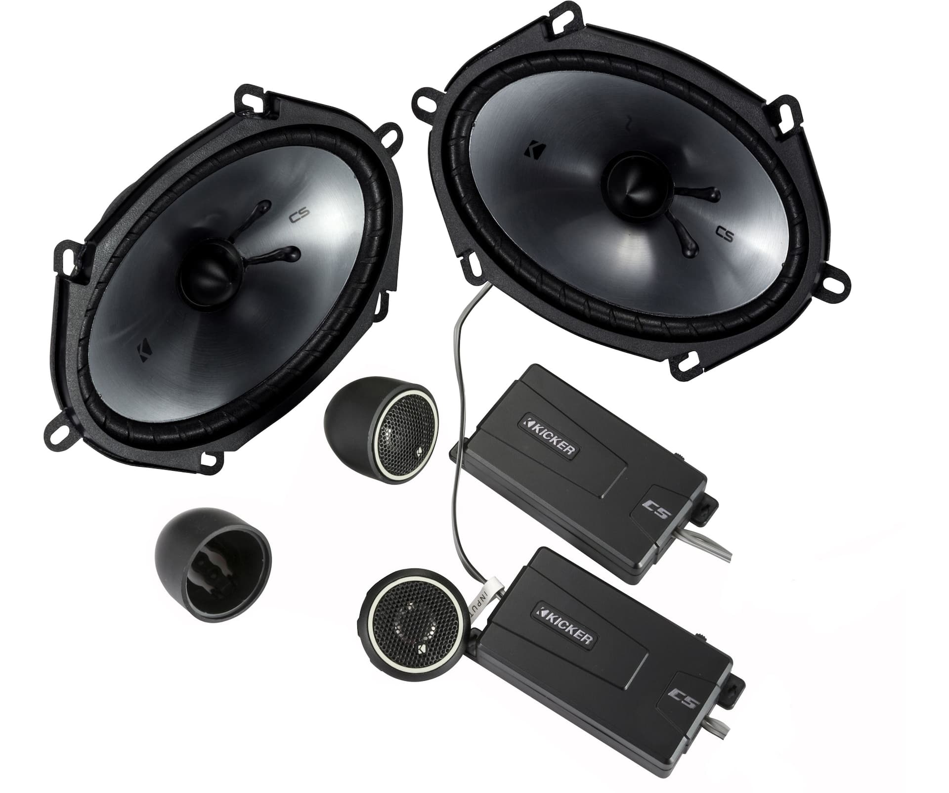 Kicker 6-in x 8-in Component System with 0.75-in Tweeters