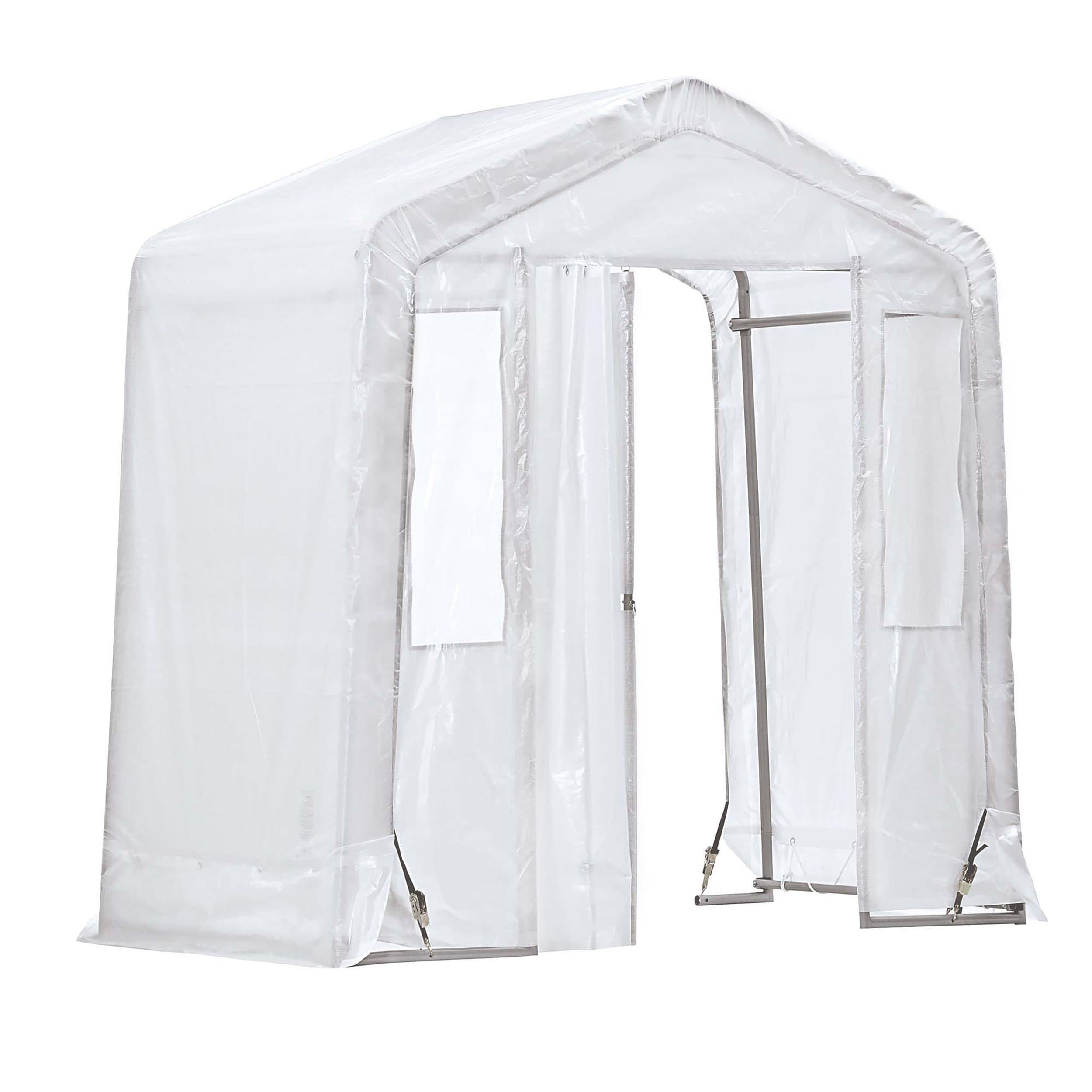 ShelterLogic Clearview Water Resistant Vestibule Shelter w/ UV Protection, 8 x 4 x 8-ft