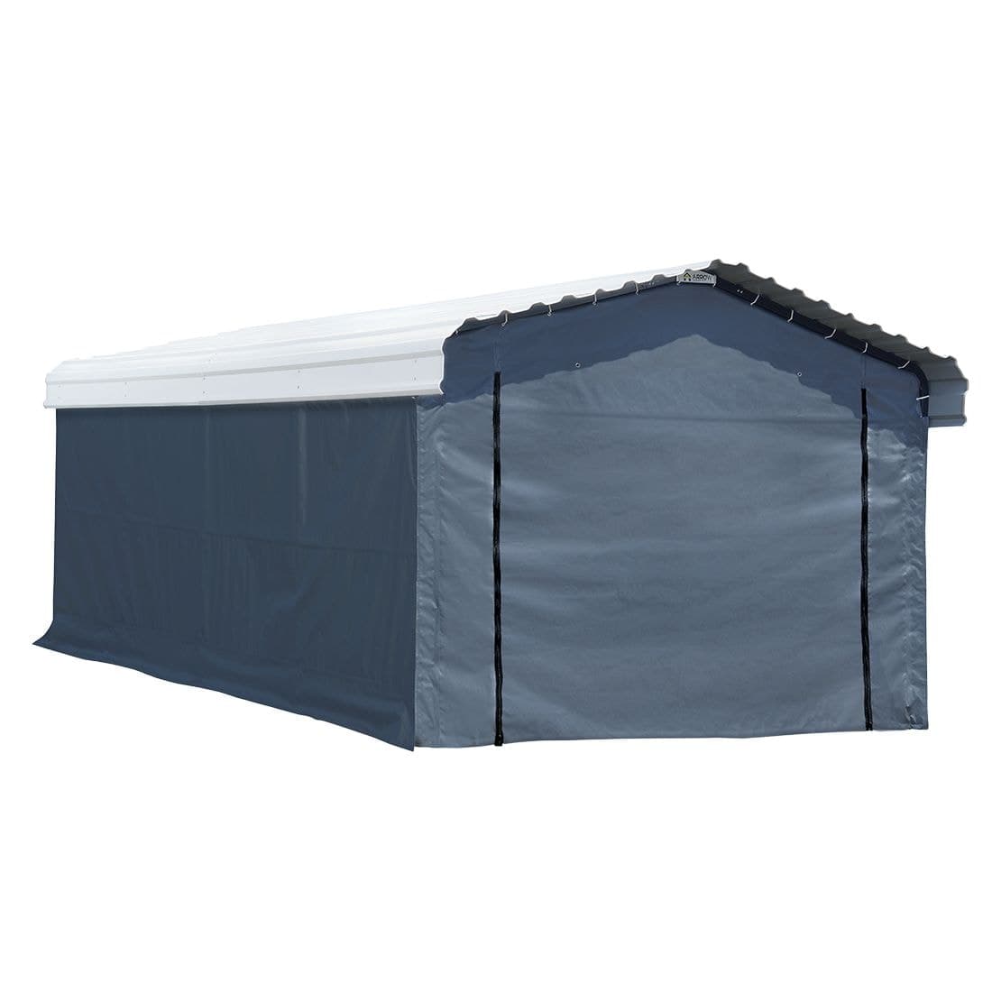 Arrow Fabric Easy Assembly Carport Enclosure Kit with UV Protection, 12x20-ft