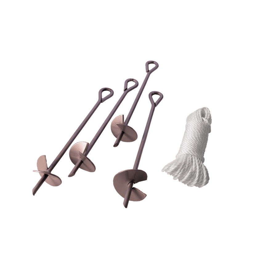 ShelterLogic Steel Auger Canopy Anchor Kit, 4-pk