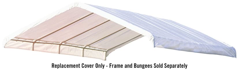 ShelterLogic Super Max™ Water Resistant Canopy Replacement Cover with UV Protection, 12 x 26-ft