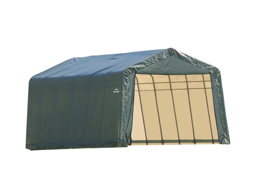 ShelterLogic ShelterCoat™ Peak Style Shelter, Green, 13x24x10-ft