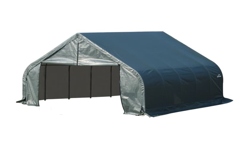 ShelterLogic ShelterCoat™ Water Resistant Peak Portable Custom Garage Shelter w/ UV Protection, 22x20x11-ft