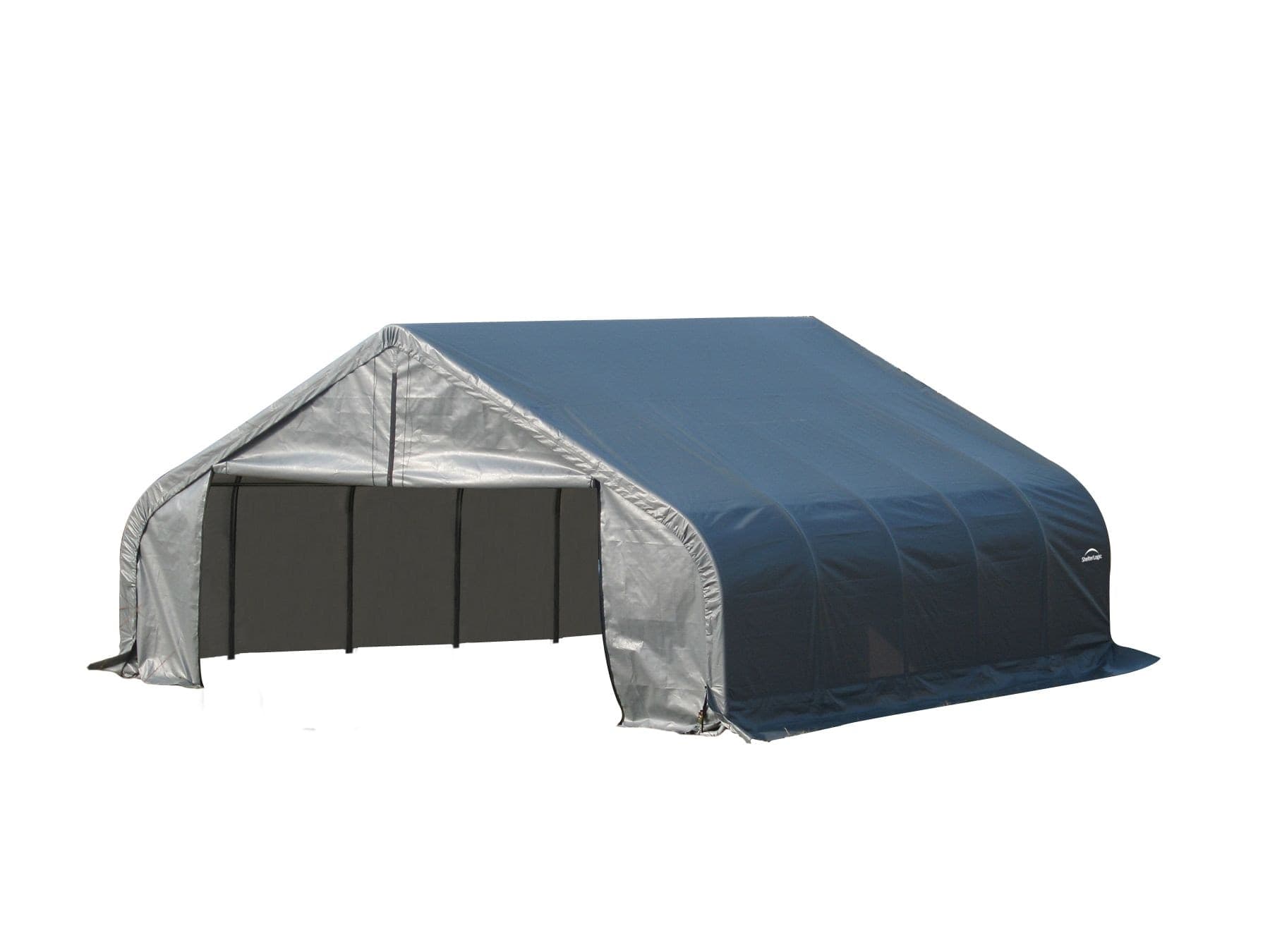ShelterLogic ShelterCoat™ Peak Style Shelter, Grey, 22x20x11-ft