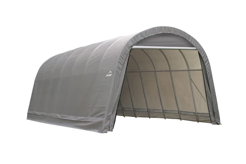 ShelterLogic ShelterCoat™ Round Style Auto Shelter, Grey, 14-ft x 28-ft x 12-ft