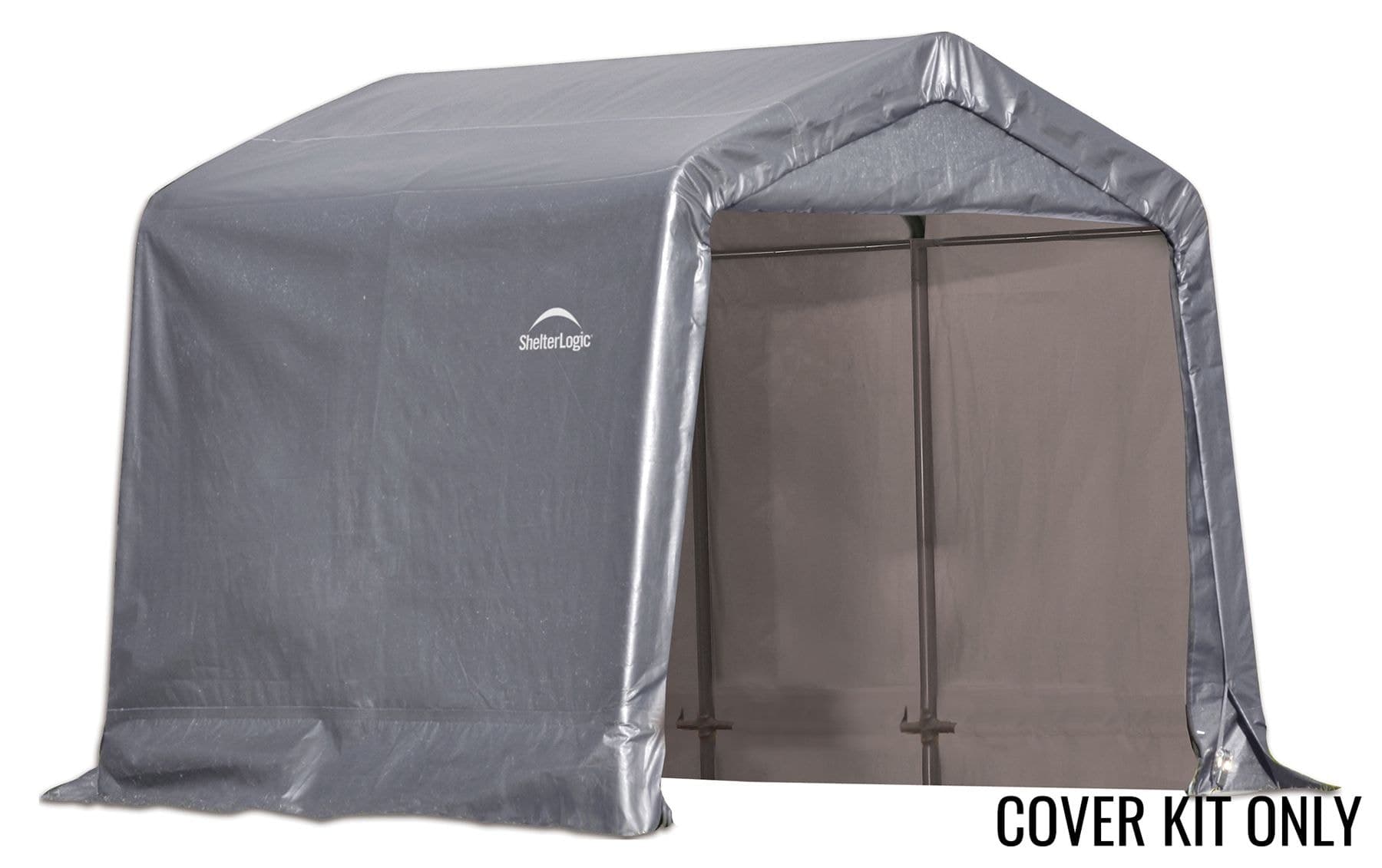 ShelterLogic Peak Shelter Replacement Cover Kit, Grey, 8-ft x 8-ft x 8-ft