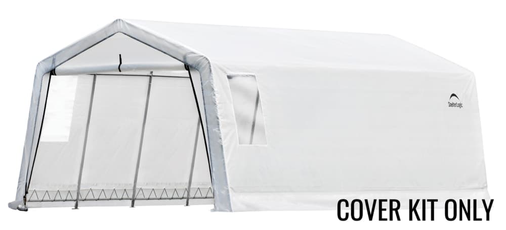 ShelterLogic Clearview Water Resistant Auto Shelter Replacement Cover Kit w/UV Protection, 11 x 20 x 8-ft