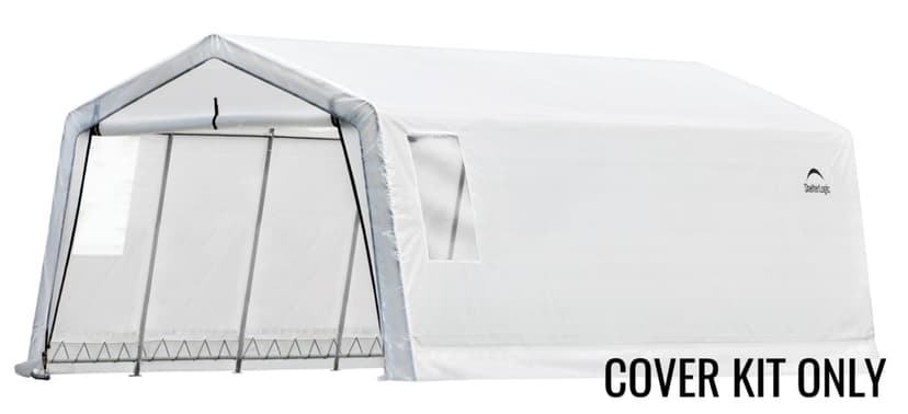 ShelterLogic Clearview Water Resistant Auto Shelter Replacement Cover Kit w/UV Protection, 11 x 20 x 8-ft