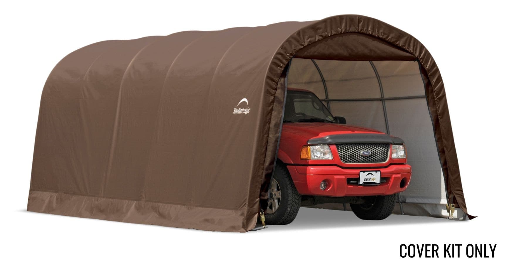 ShelterLogic Water Resistant Round Auto Shelter Replacement Cover Kit with UV Protection, 12-ft x 20-ft x 8-ft