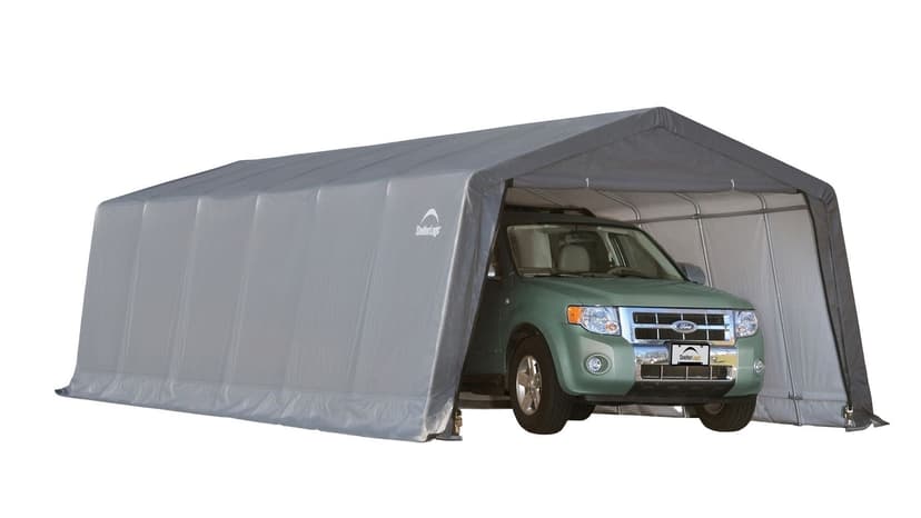 Replacement Cover Only - ShelterLogic Replacement Cover Kit, Grey, 12-ft x 24-ft x 8-ft