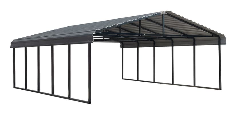 Arrow Steel Carport Canopy, 20x24x7-ft