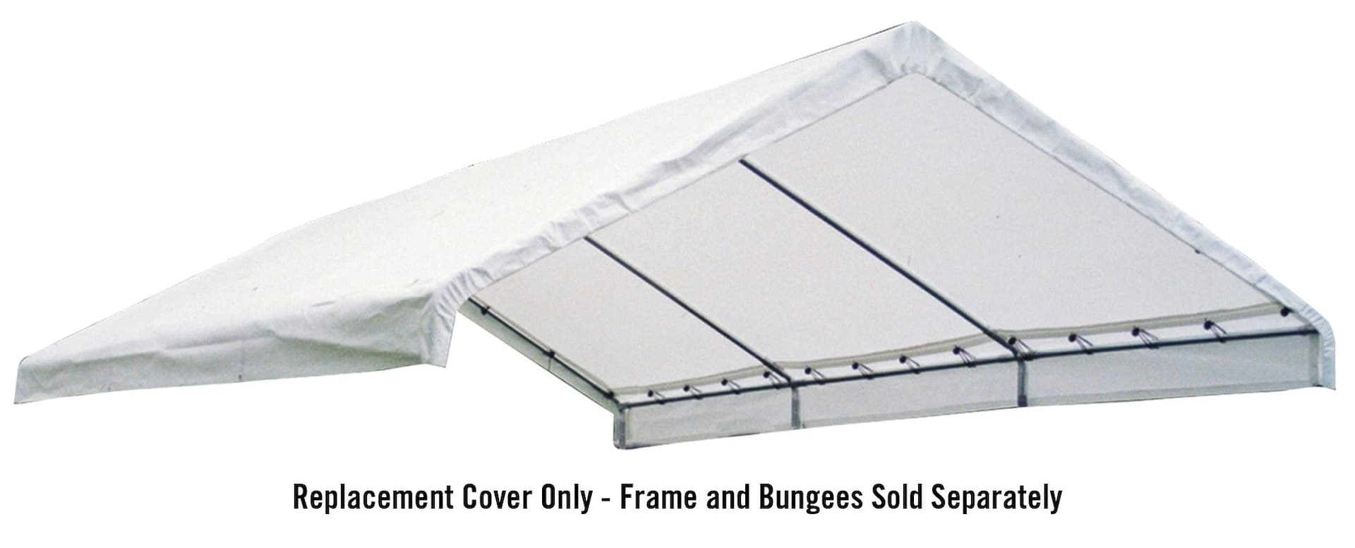 ShelterLogic Super Max™ Fire Rated Replacement Canopy Cover for 2-in Frame, 18x40-ft