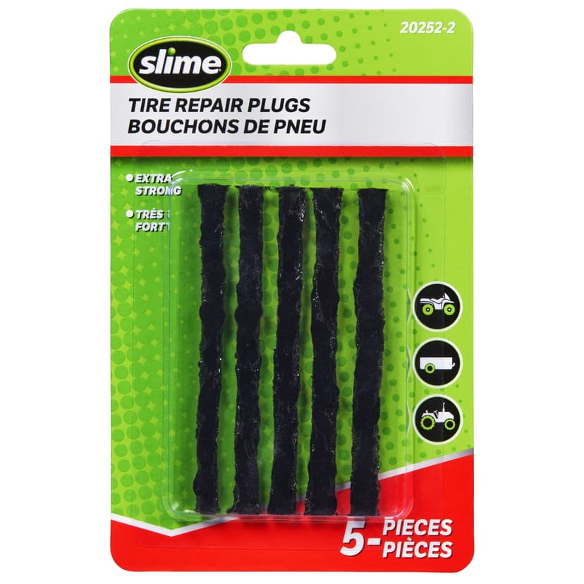 Slime Tire Repair Plugs, 5-pk