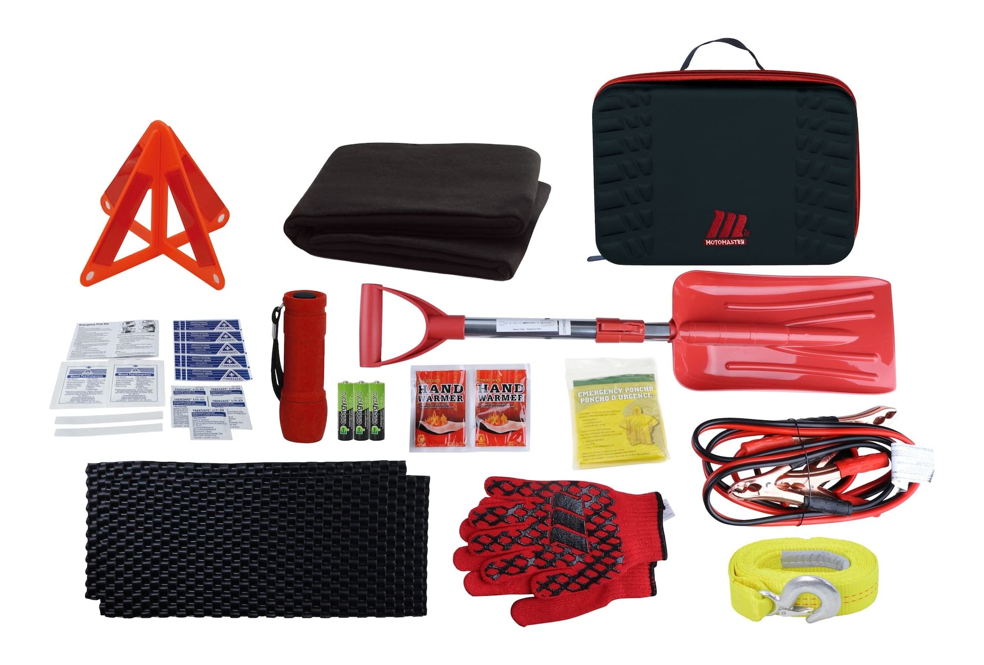 MotoMaster Roadside Assistance Premium Winter Safety Kit with Shovel & Traction Aid