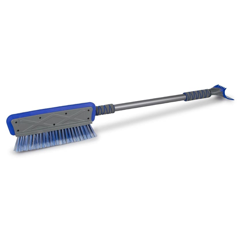Certified Telescopic 3-in-1 Snow Brush with Ice Scraper & Squeegee, 61-in
