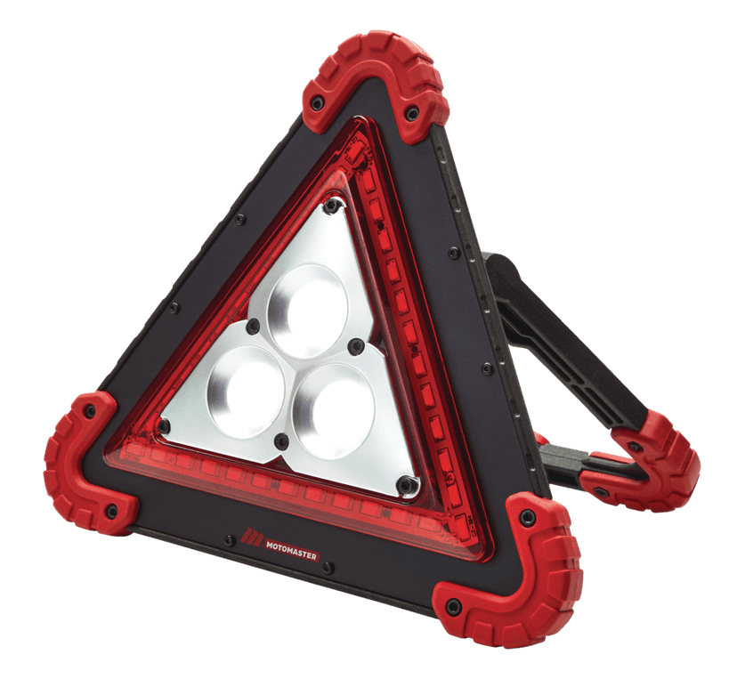 MotoMaster Emergency Triangle Light for Roadside/Warning Use