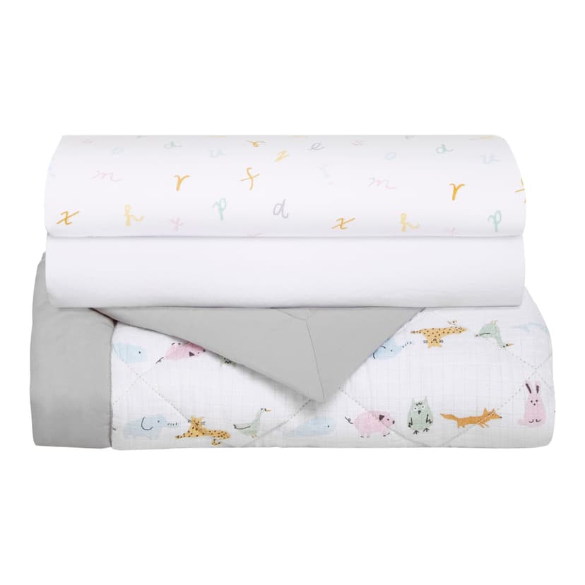 Aden + Anais Alphabet Animals Bedding Set, 3-pc