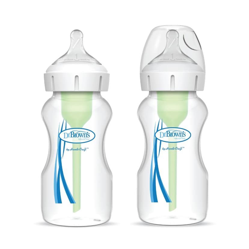 Dr. B's Options+ Wide Neck Bottles, 9-oz, 2-pk
