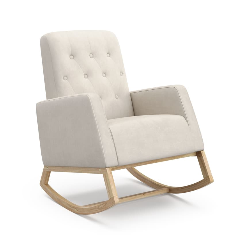 Storkcraft® Northern Lights Upholstered Nursery Rocker, Ivory