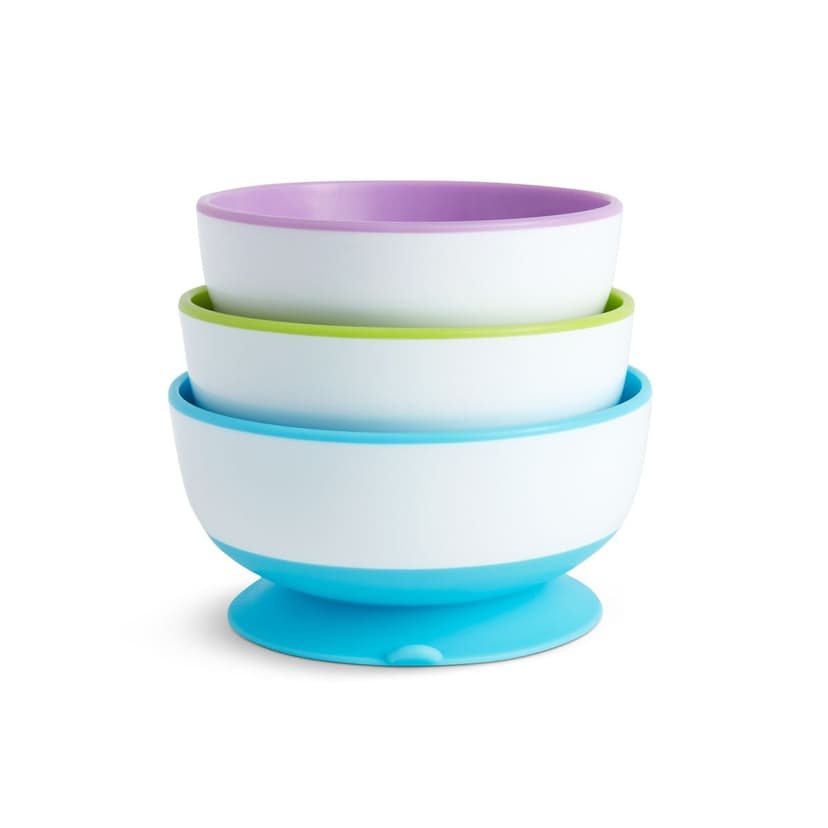 Munchkin Stay Put™ Suction Bowls, 3-pk