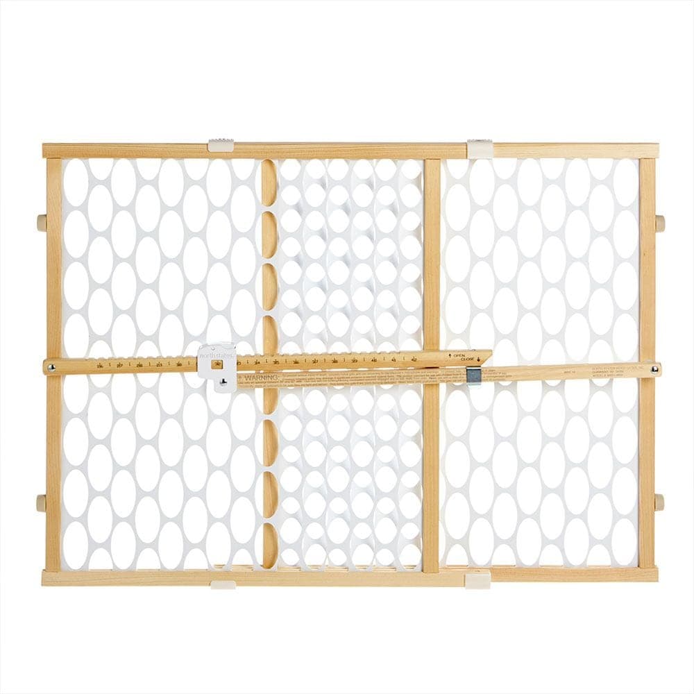 Toddlerloo Quick Fit Oval Mesh Wooden Baby Safety Gate