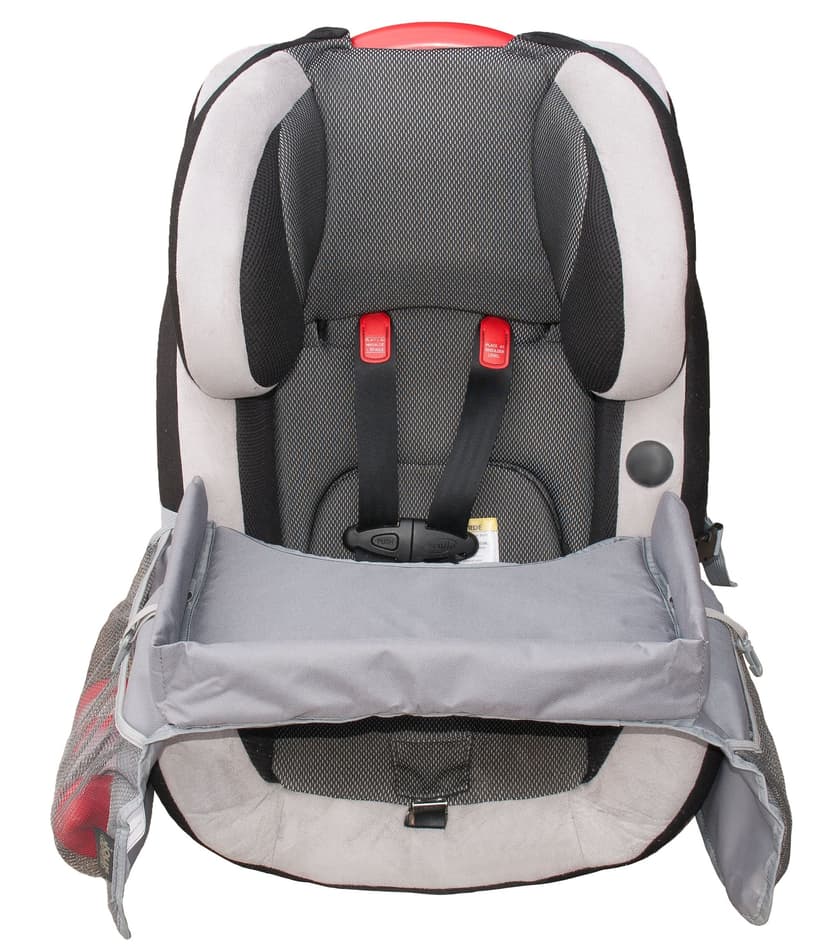 Jolly Jumper Soft Car Seat Travel Tray Organizer, Grey