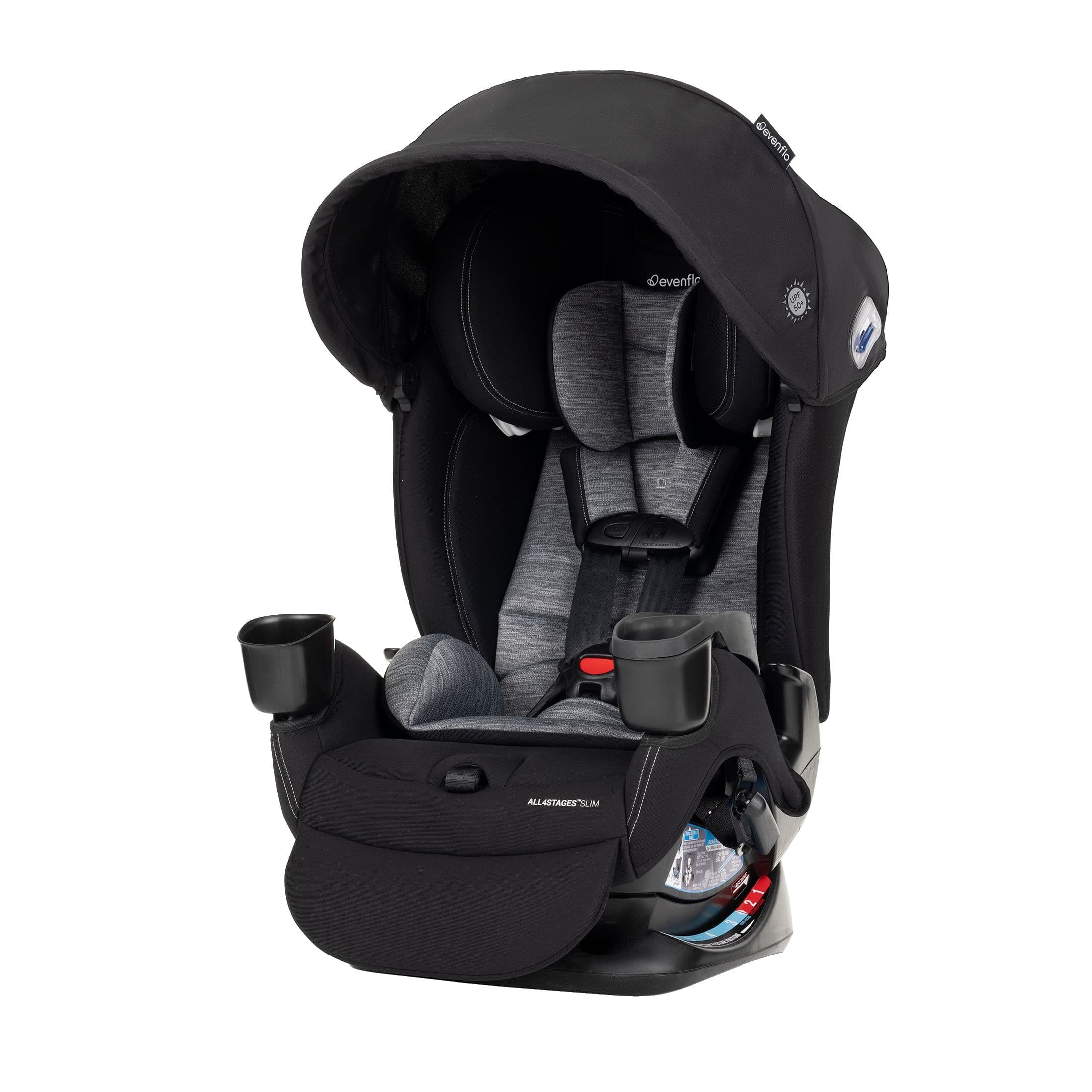 Evenflo All4Stages Slim+ 4-in-1 Convertible Car Seat, Rear & Forward Facing, Howell