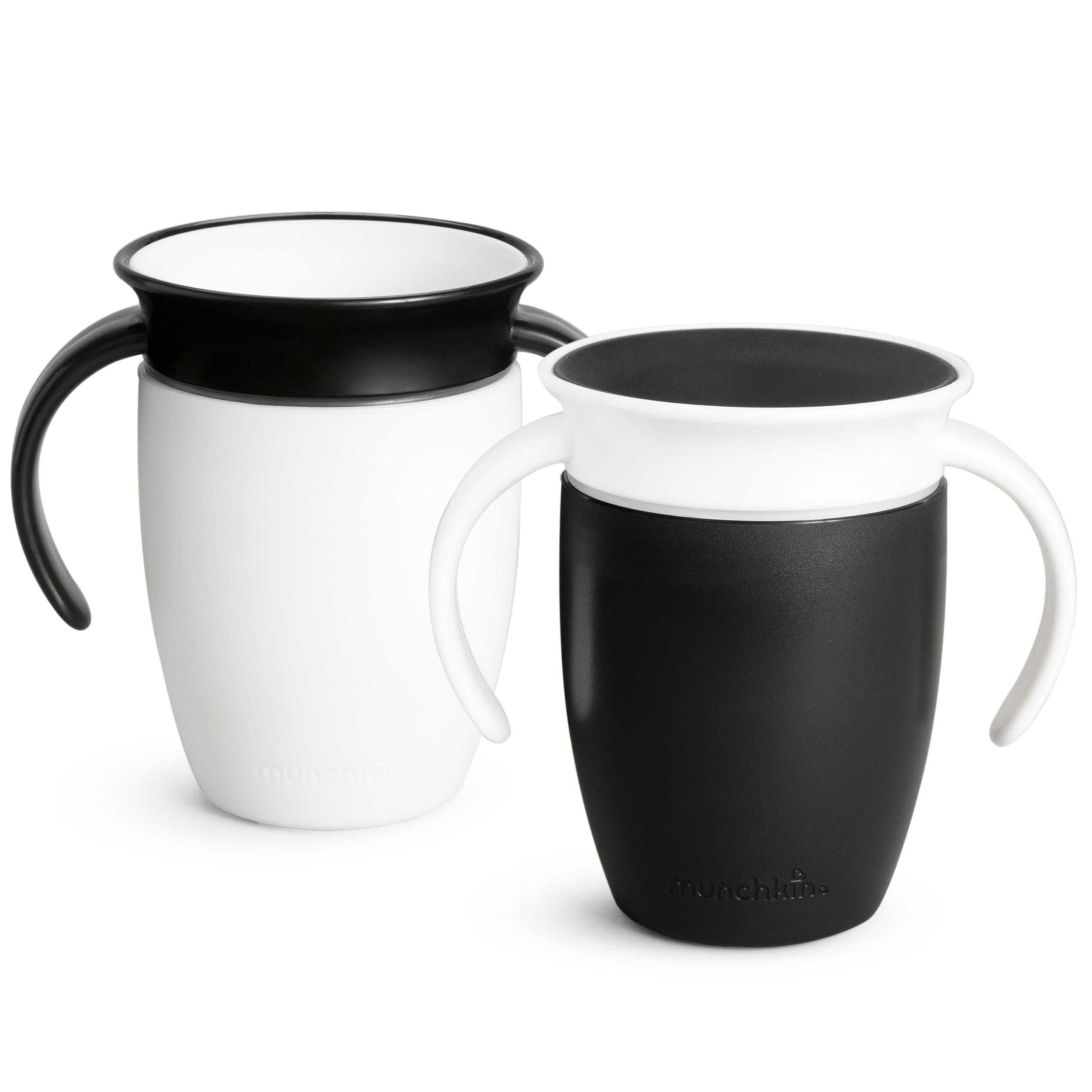 Munchkin® Miracle® 360° Black & White Trainer Cup, 7-oz, 2-pk
