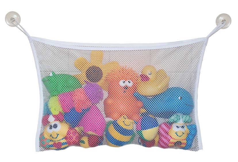 Jolly Jumper Bath Tub Toy Bag with Drying Mesh, White