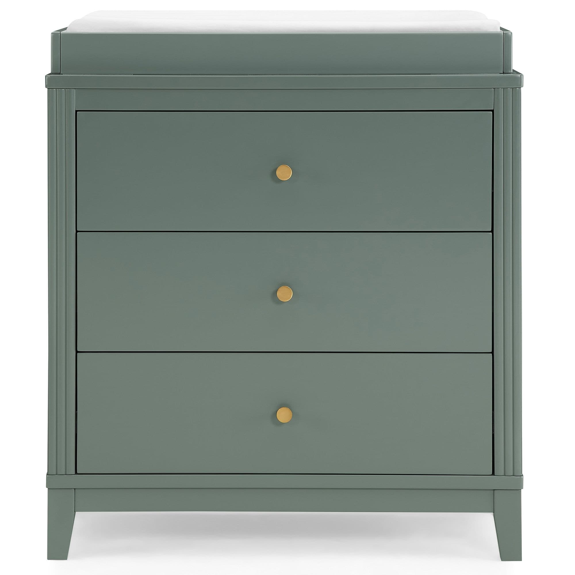 Delta Eloise 3-Drawer Dresser with Changing Top, Grassy Glen