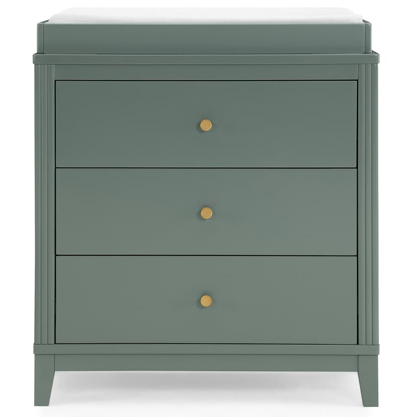 Delta Eloise 3-Drawer Dresser with Changing Top, Grassy Glen