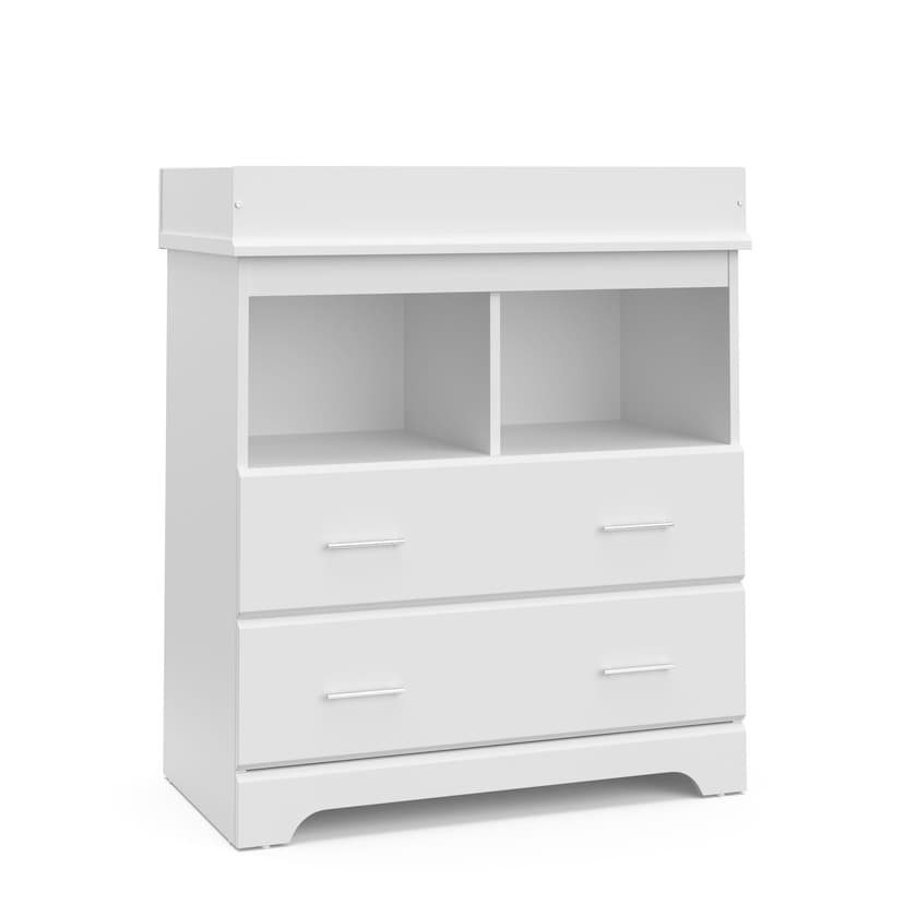 Storkcraft Brookside 2-Drawer White Changing Chest